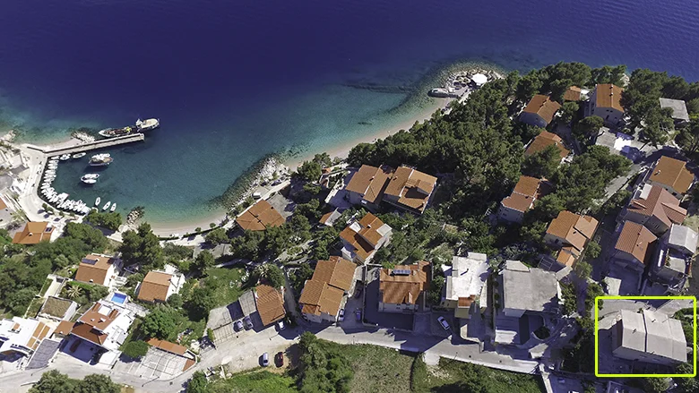 house - aerial view, Villa Arija, Brela