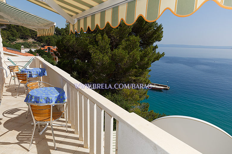 apartments Bara�, Brela - balcony with sea view
