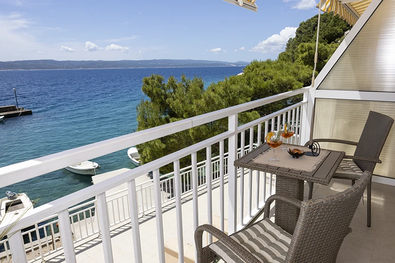 Apartments StoMarica, Brela - balcony with seaview