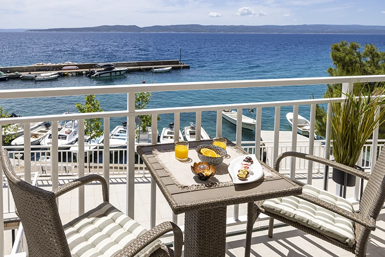 Apartments StoMarica, Brela - balcony with seaview