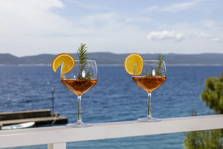 Apartments StoMarica, Brela - balcony with seaview