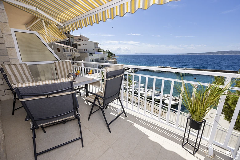 Apartments StoMarica, Brela - balcony with sea view