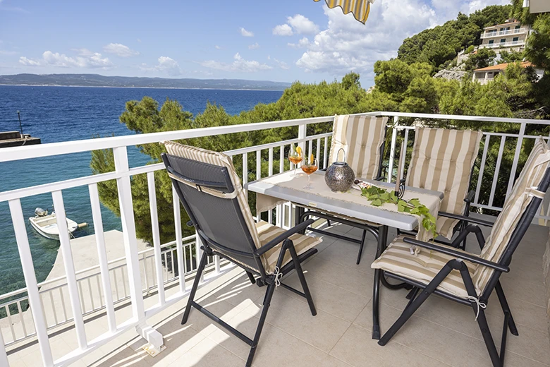 Apartments StoMarica, Brela - balcony with sea view