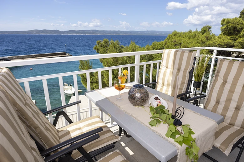 Apartments StoMarica, Brela - balcony with sea view