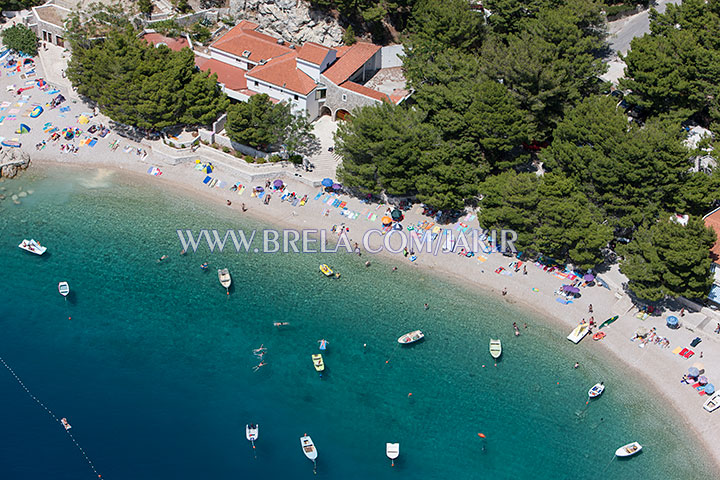 Brela Jakiru&scaron;a beach aerial view