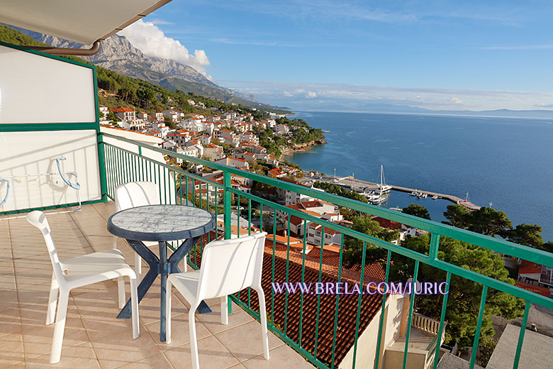 apartments Juri�, Brela - balcony with sea view