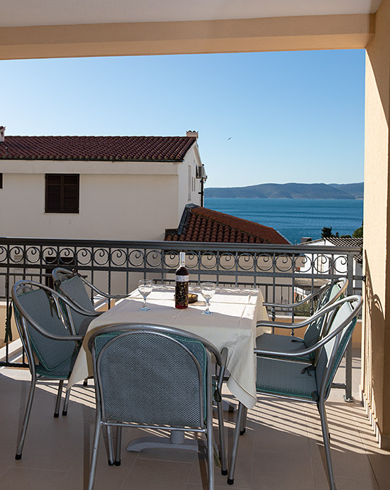 Apartments Kate, Brela - balcony with seaview