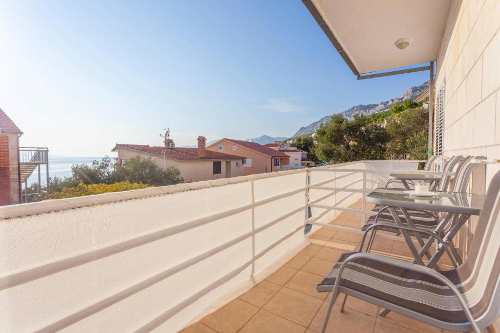 apartments Ledić, Brela - balcony with sea view