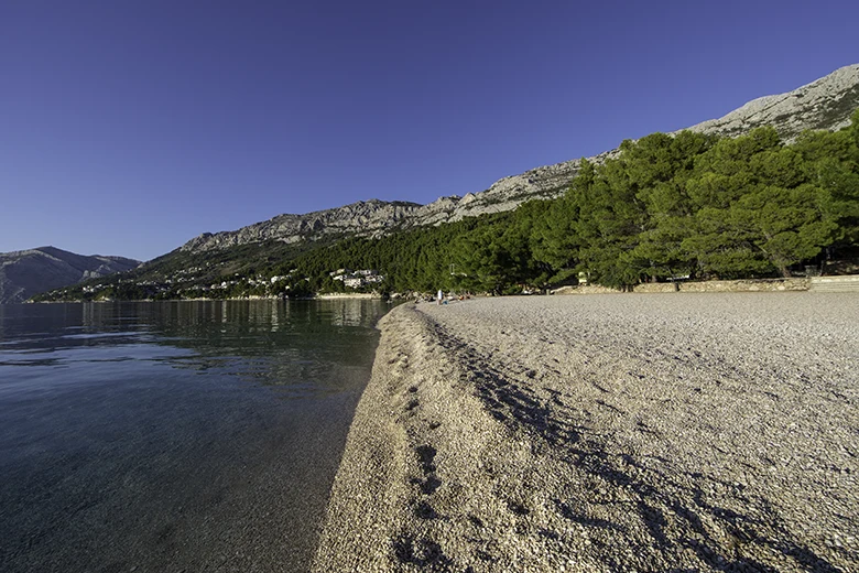 family LEDIĆ in Brela - Makarska Riviera, aerial view