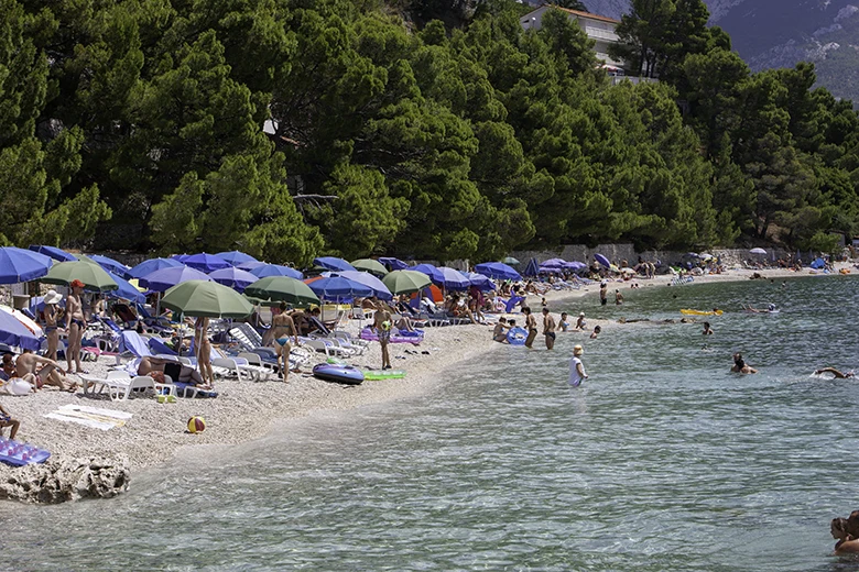 Beach Jakiruša, Brela