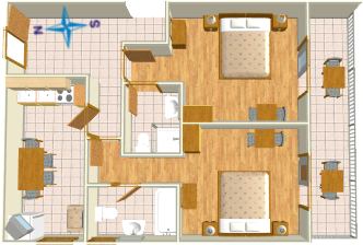 apartments Podra�e, Brela - Neven & Dubravko &Scaron;o&scaron;i�, plan