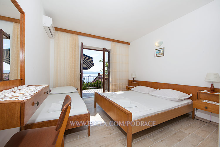 apartments Podra�e, Brela - Neven & Dubravko &Scaron;o&scaron;i�, bedroom