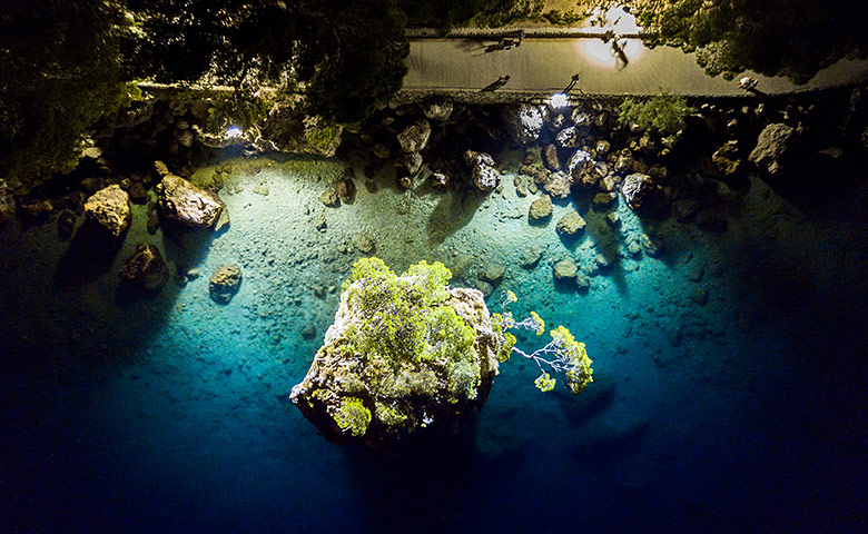 Brela Podra�e beach - drone view