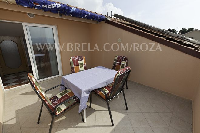 large terrace with nice panoramic seaview and Brela