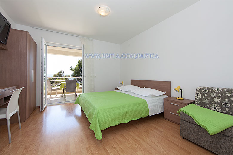 apartments Ru�ica �ami�, Brela - bedroom