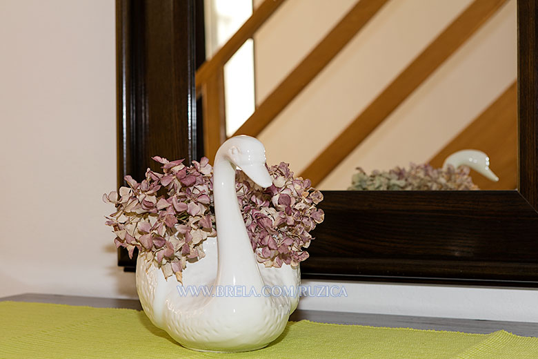 apartments Ru�ica �ami�, Brela - ceramic swan