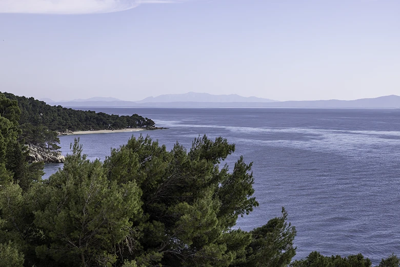 Apartments Villa kapetan Jure, Brela - terrace with panoramic sea view