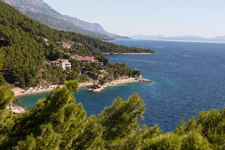 Apartments Toma&scaron;, Brela - house, balcony with seaview